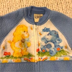 Vintage OBION Care Bears Blue and Yellow sleeper size 0-6 Months
